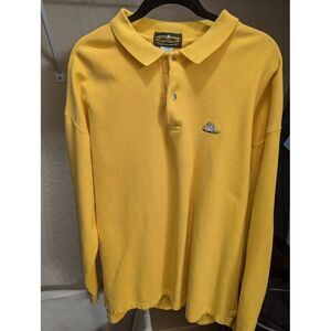 Cutty Sark The Real McCoy Collection Mens COTTON Long Sleeve Polo XL Made in USA